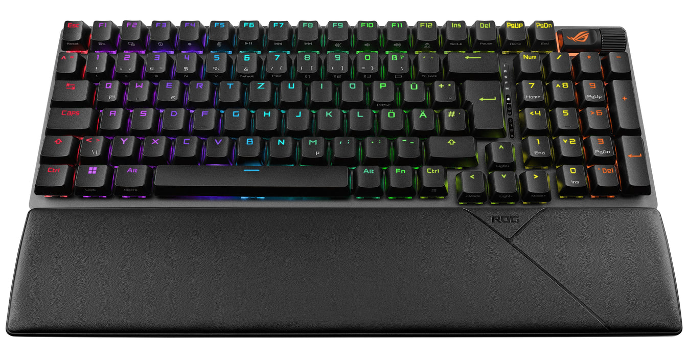 Asus Rog Strix Scope Ii 96 Wireless Teclado Juego Usb + Rf Wireless + Bluetooth Qwerty Inglés De Ee. Uu. Negro