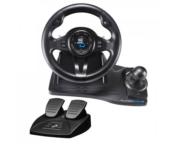 EAN 3701221702250 - Subsonic SA5596-NG mando y volante Negro USB Volante + Pedales PC, PlayStation 4, Xbox One, Xbox Series X imagen 1
