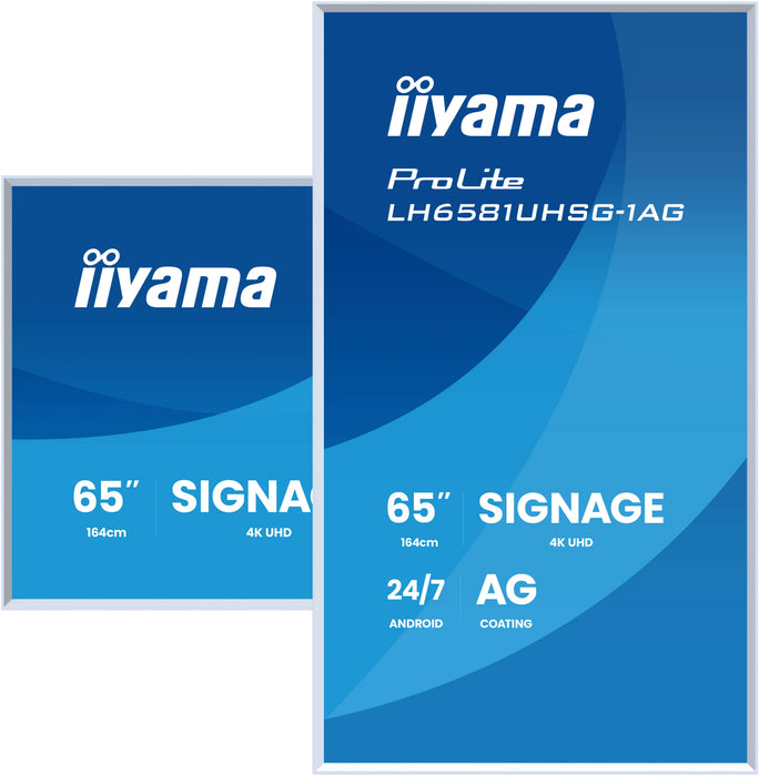 EAN 4948570125623 - iiyama LH6581UHSG-1AG pantalla de señalización Pantalla plana para señalización digital 163,8 cm (64.5")  imagen 5