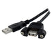 EAN 0065030858922 - StarTech.com USBPNLAFAM2 cable USB USB 2.0 0,6 m 0,48 Gbit/s Negro imagen 1
