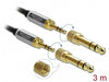 EAN 4043619857876 - DeLOCK 85787 cable de audio 3 m 3,5mm Negro, Gris imagen 4
