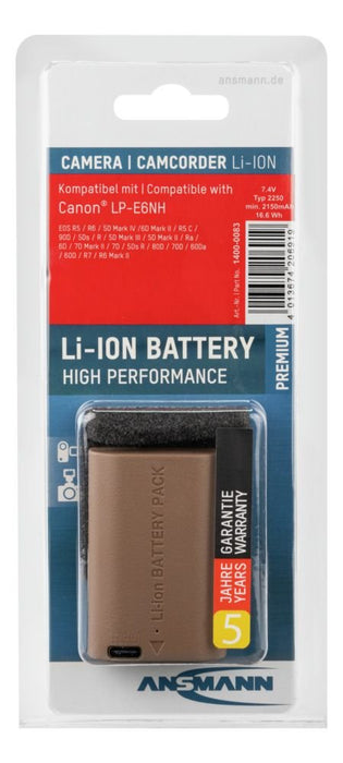 EAN 4013674206919 - Ansmann 1400-0083 batería para cámara/grabadora Ión de litio 2250 mAh imagen 6