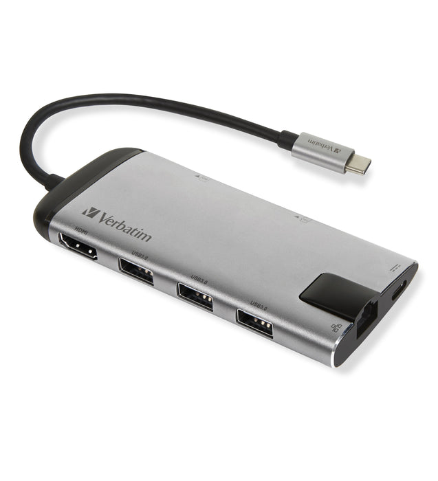 EAN 0023942491422 - Verbatim 49142 base para portátil y replicador de puertos USB 3.2 Gen 1 (3.1 Gen 1) Type-C Negro, Plata imagen 1