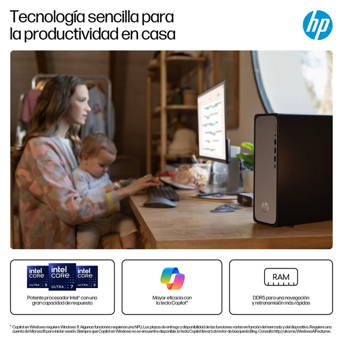 EAN 199764264367 - HP OmniDesk Slim S03-0011ns PC Intel® Core™ i3 i3-14100 8 GB DDR5-SDRAM 512 GB SSD FreeDOS Torre Plata imagen 9