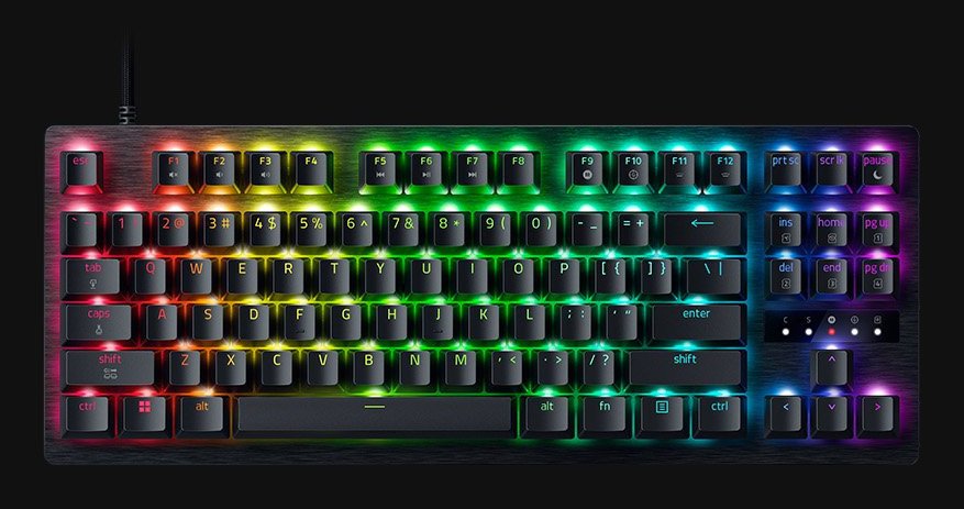EAN 8886419349990 - Razer Huntsman V3 Tenkeyless 8KHz teclado Juego USB QWERTY Inglés Negro imagen 1