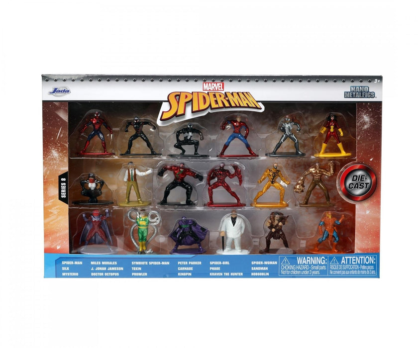 Figura Spider-Man Set 18 Figuras 4 Cm Spider-Man Marvel Nano Metalfigs