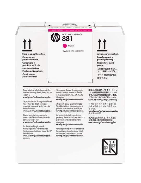 EAN 887758106655 - HP 881 5-liter Magenta Latex Ink Cartridge cabeza de impresora Inyección de tinta térmica imagen 1