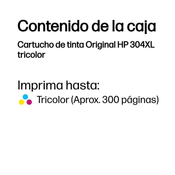 EAN 0889894860781 - HP 304XL Tri-color Original Ink Cartridge cartucho de tinta 1 pieza(s) Alto Cian, Magenta, Amarillo imagen 3