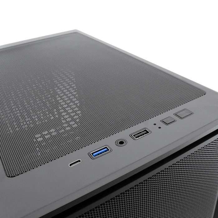 Coolbox Caja Atx Ga700 Darkside Gpu Max 315mm Cristal Templado Liquida 240mm Usb-C Negra