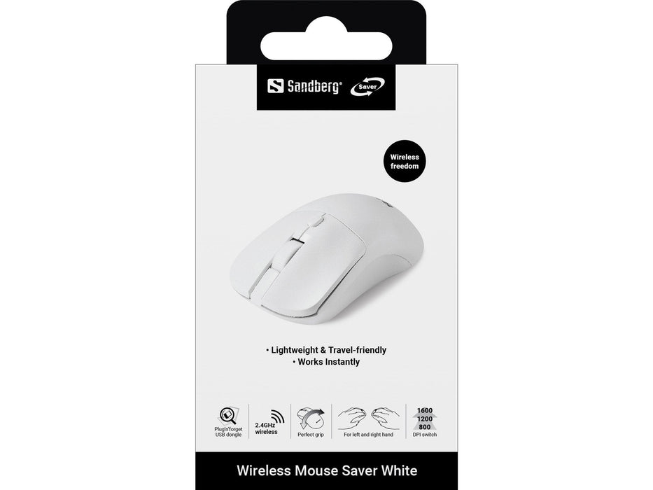 Wireless Mouse Saver White Wireless Mouse Saver White