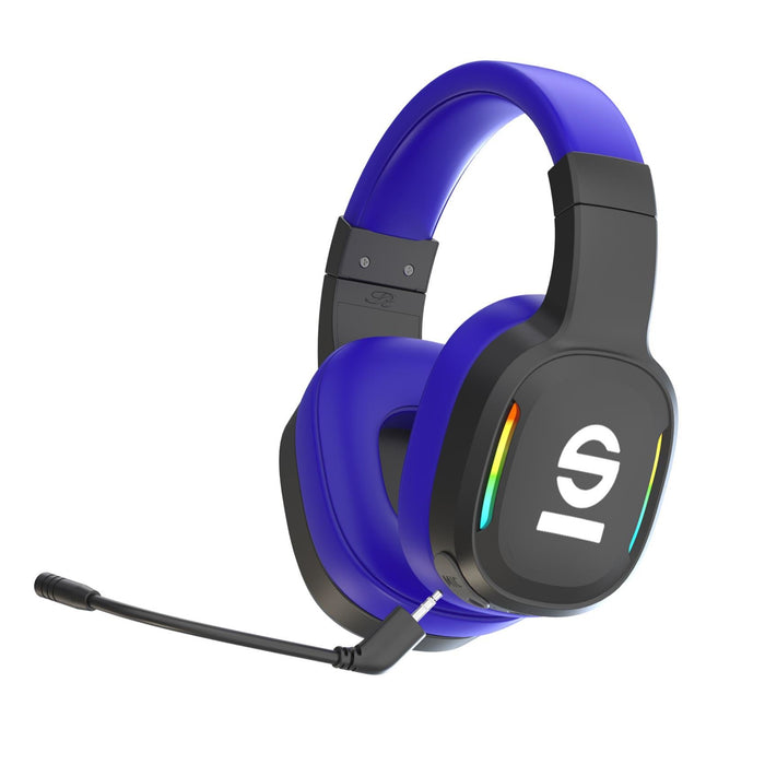 EAN 8052742554008 - Sparco SPWHEADPHONEPRO auricular y casco Auriculares Inalámbrico Diadema Juego USB Tipo C Negro, Azul imagen 1