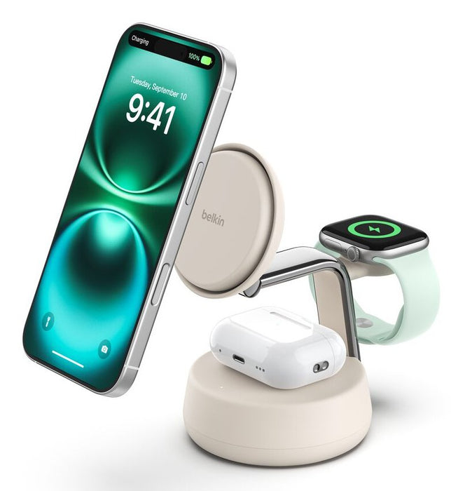 EAN 0745883922901 - Belkin Qi2 Fitness tracker, Auriculares, Smartphone, Reloj inteligente Blanco USB Cargador inalámbrico Ca imagen 1