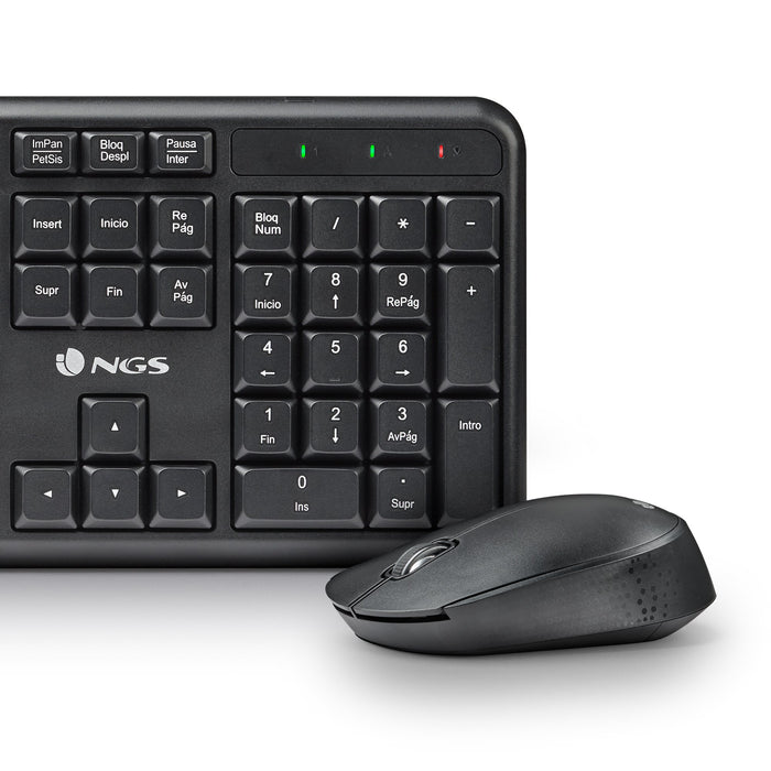 EAN 8435430627688 - NGS HARMONY KIT (QUERTY, IT) teclado Ratón incluido Universal RF inalámbrico QWERTY Italiano Negro imagen 4