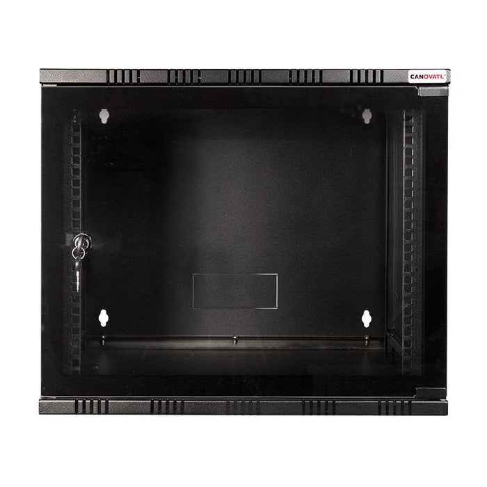 19" Wallmount Soho Box 12u 540*550, Flatpack, Negro