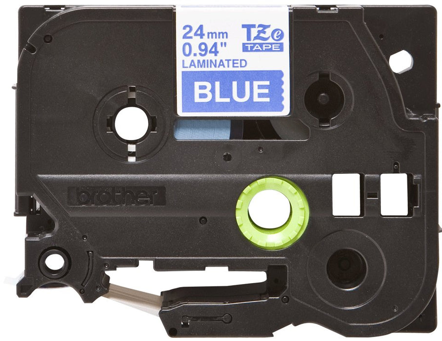 EAN 4977766686563 - Brother TZE-555 cinta para impresora de etiquetas Blanco sobre azul imagen 2
