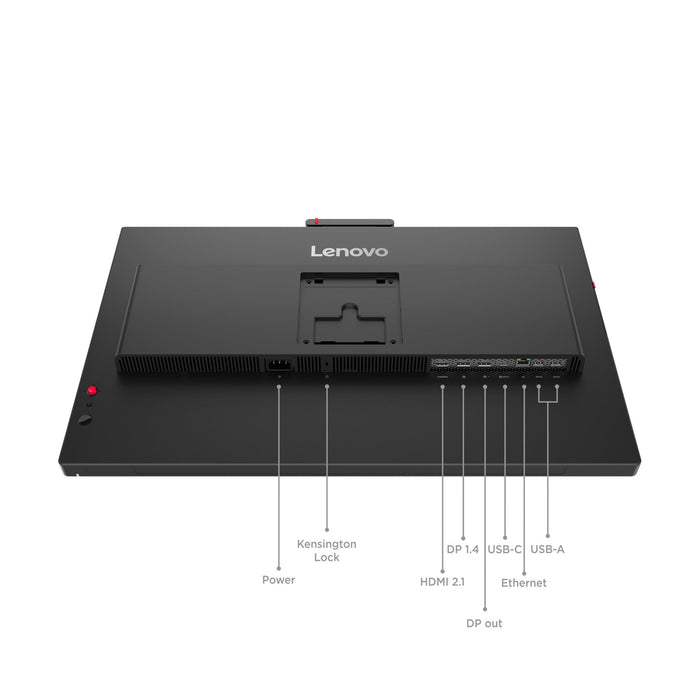 Monitor  Lenovo Thinkvision T24-4v Led 1920 X 1080 Full Hd (1080p) @ 120 Hz Ips 250 Cd/M² 1500:1 4 Ms Hdmi Vga Displayport Usb-C Altavoces Negro Eclipse