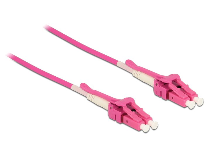 Delock Cable De Fibra Óptica Lc  Lc Multimodo Om4 Uniboot 1 M