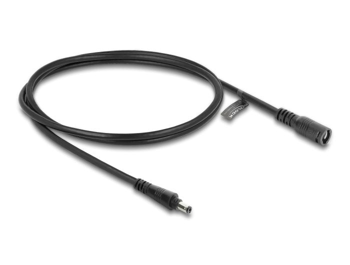 Delock Dc Cable Alargador 5,5 X 2,5 Mm St > Bu 1m Negro