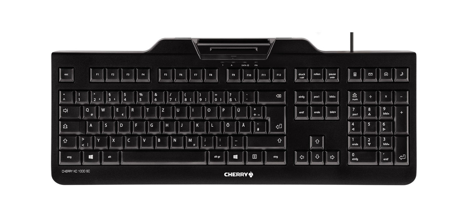 Teclado Español Cherry Usb  Lector Tarjeta  Kc-1000 Sc Negro
