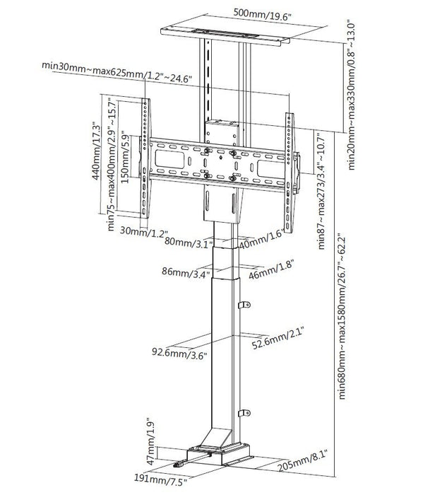 EAN 4015867221501 - Equip 650606 soporte para TV 165,1 cm (65") Negro imagen 10