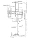 EAN 4015867221501 - Equip 650606 soporte para TV 165,1 cm (65") Negro imagen 10