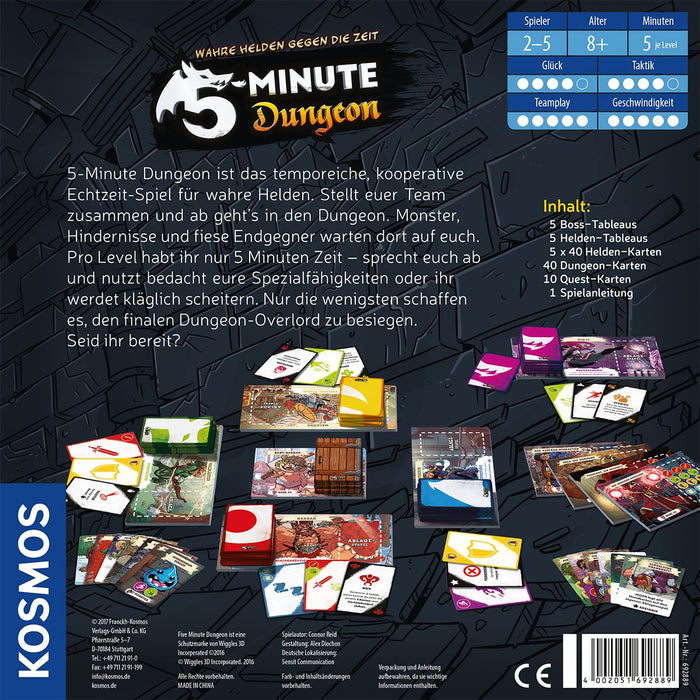 Kosmos Mazmorra De 5 Minutos, Juego De Cartas 692889