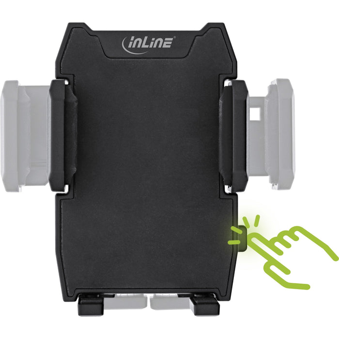 Inline Smartphone Windshield Soporte Coche Con Ventosa Para Rejilla De Ventilación, One Click Easy Ii, Universal