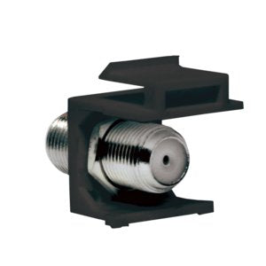 Keystone Empalme F-Type 75 Ohm F F, Negro Logilink