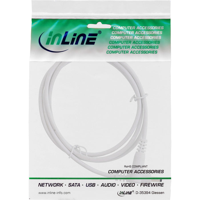 EAN 4043718308903 - InLine 26955D cable de transmisión Blanco 0,5 m 4.0 x 1.7 mm imagen 2