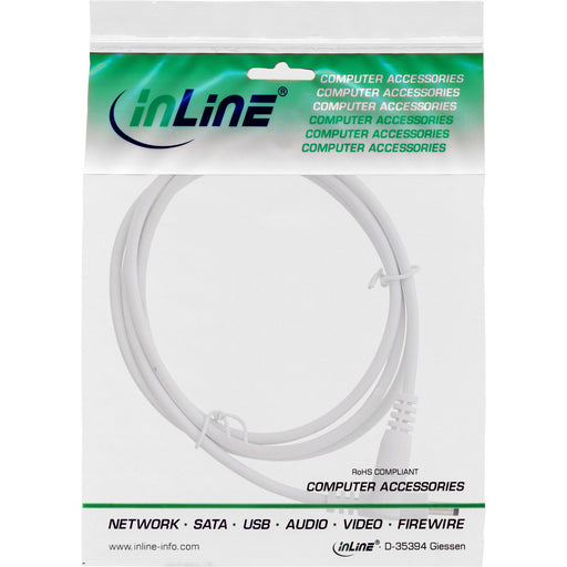 EAN 4043718308897 - InLine 26901D cable de transmisión Blanco 1 m 4.0 x 1.7 mm imagen 2