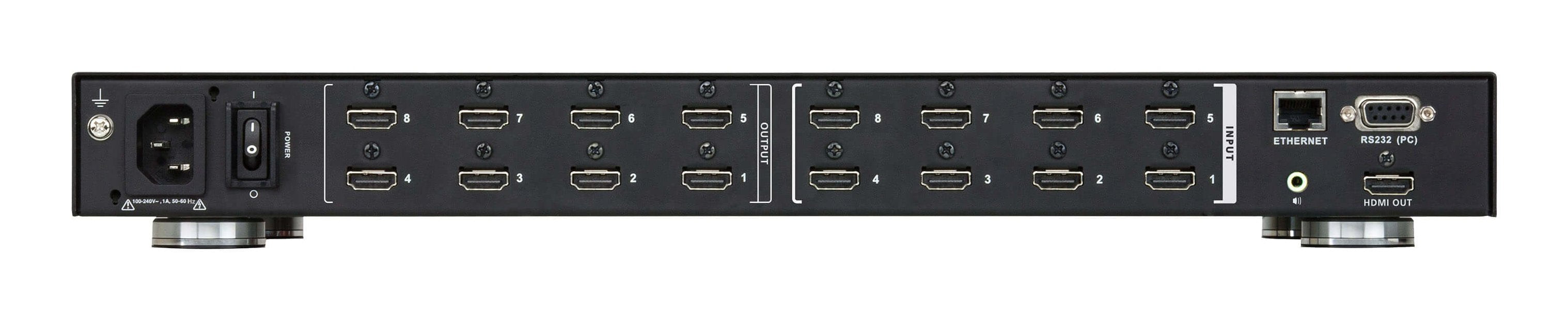 Matrix Switch Hdmi  8x8 Con Escalador, Y Audio