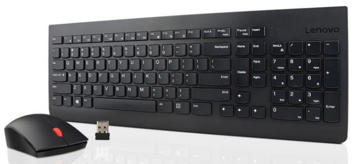 EAN 0190940004777 - Lenovo 4X30M39497 teclado Ratón incluido Universal RF inalámbrico QWERTY Inglés de EE. UU. Negro imagen 1