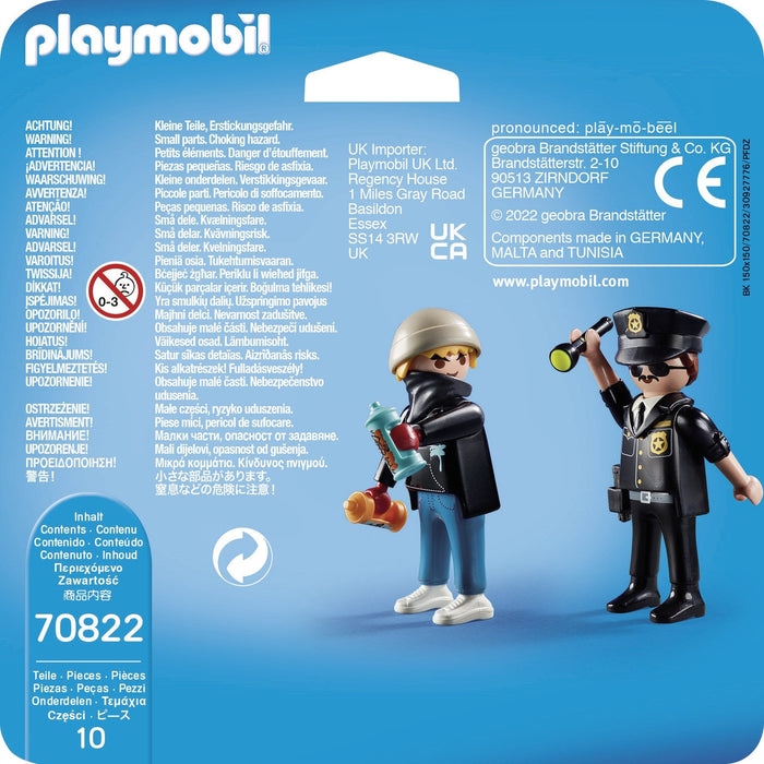 Playmobil 70822 Duopack Policía Y Vandalo