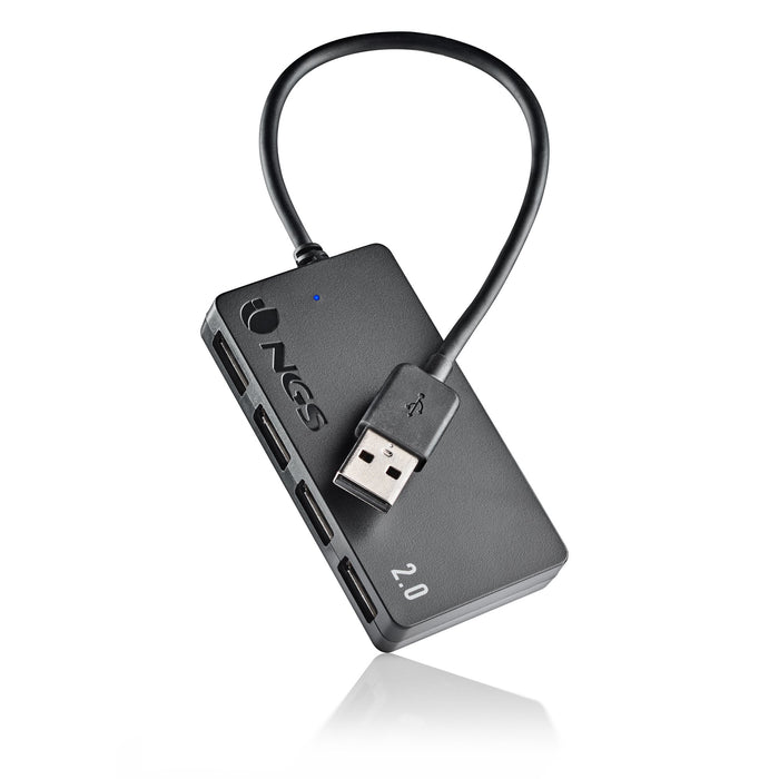EAN 8435430621075 - NGS IHUB4 TINY USB 2.0 480 Mbit/s Negro imagen 2