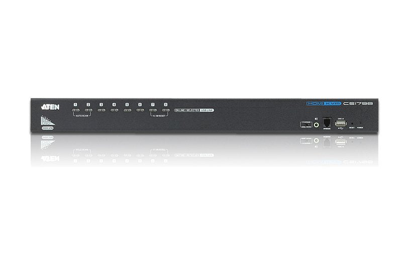 EAN 4719264641596 - ATEN CS1798-AT-G interruptor KVM Negro imagen 3