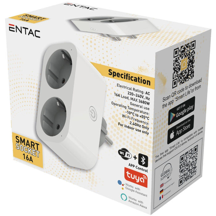 Entac Wifi Meckdosenadaptador 2-Fach