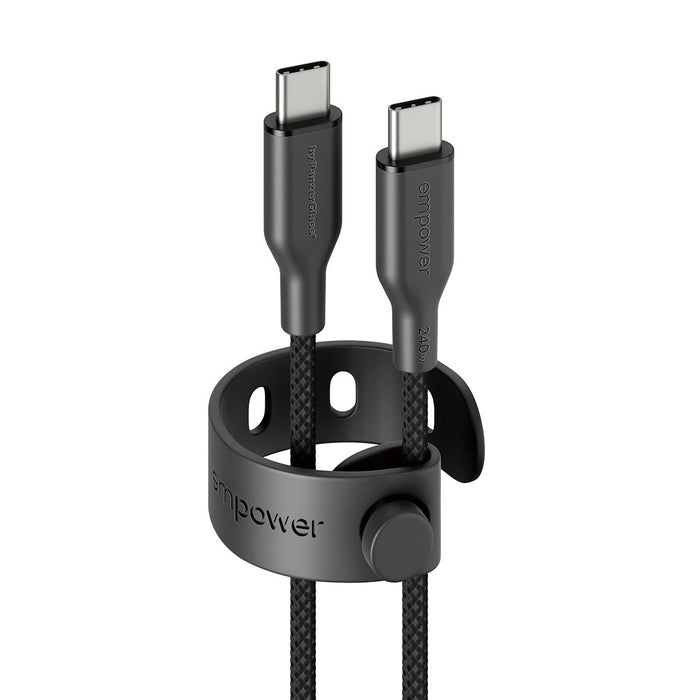 EAN 5715685027673 - PanzerGlass empower™ by ® Racing 240W USB-C to USB-C Cable | USB 2.0 | 2M | Space Black cable USB Negro imagen 2