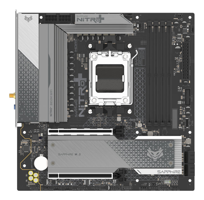 EAN 4895106296916 - Sapphire NITRO+ B850M WIFI AMD B850 Zócalo AM5 micro ATX imagen 1