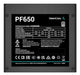 EAN 6933412711469 - DeepCool PF650 unidad de fuente de alimentación 650 W 20+4 pin ATX ATX Negro imagen 3