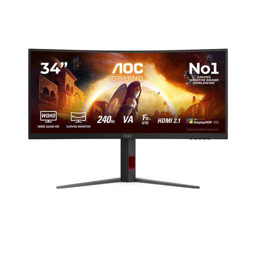 EAN 4038986612692 - AOC G4 CU34G4Z pantalla para PC 86,4 cm (34") 3440 x 1440 Pixeles Wide Quad HD LED Negro, Rojo imagen 1