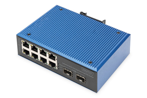 EAN 4016032490272 - Digitus DN-651147 switch No administrado Fast Ethernet (10/100) Energía sobre Ethernet (PoE) Negro, Azul imagen 1