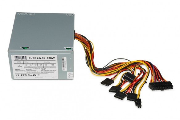 EAN 5901443051954 - iBox CUBE II unidad de fuente de alimentación 400 W 20+4 pin ATX ATX Plata imagen 3