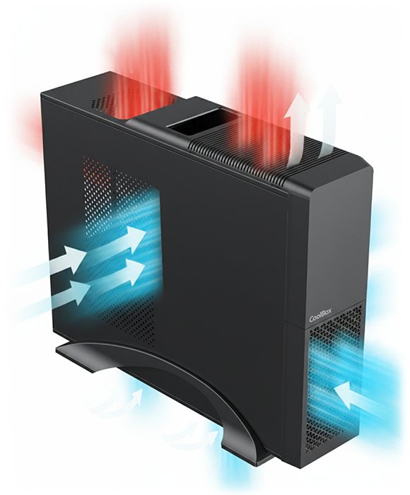 EAN 8436624420627 - CoolBox COO-PCT313-1 carcasa de ordenador Micro Torre Negro imagen 7