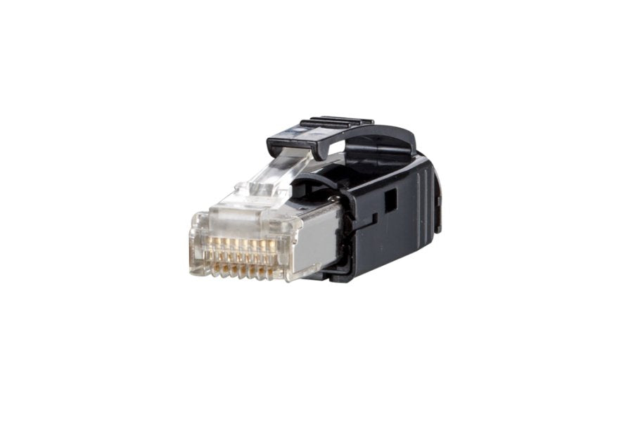 Metz Connect E-Dat Industry Ip20 Rj45 Plug Negro Mit Tulle Schwarz