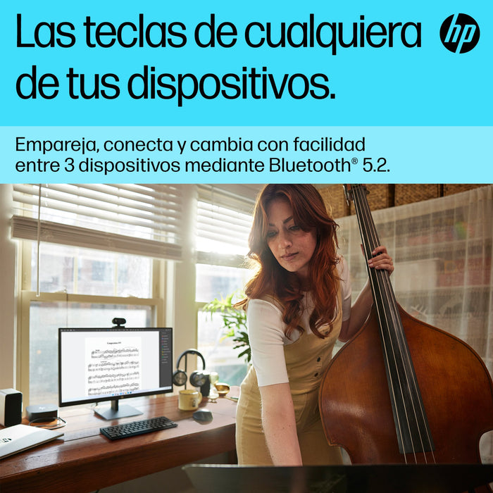 EAN 0196548516308 - HP 355 Compact Multi-Device Keyboard teclado Hogar Negro imagen 7