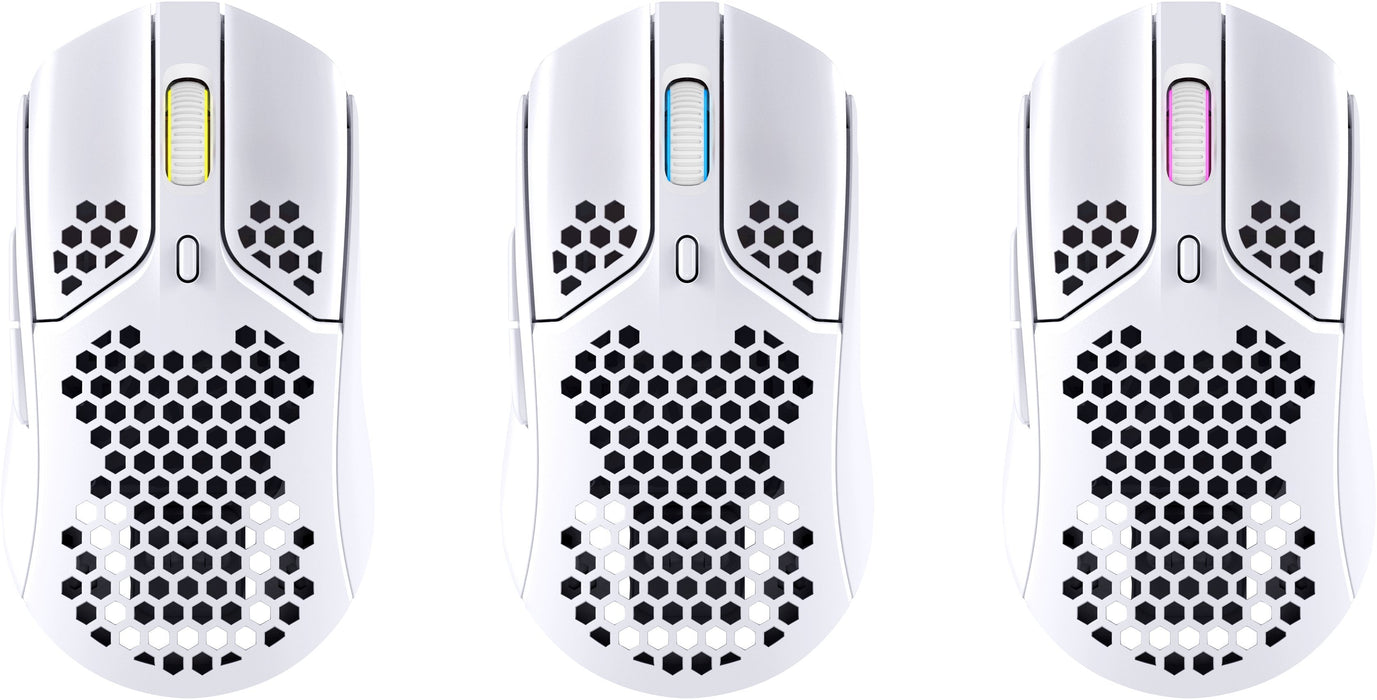 Hyperx Ratón Pulsefire Haste - Inalámbrico Gaming (Blanco)