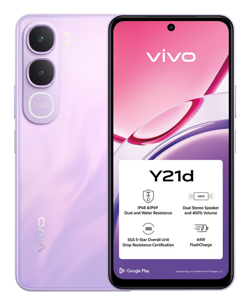 EAN 6932204521460 - VIVO Y21d 17 cm (6.68") SIM doble Android 15 4G USB Tipo C 4 GB 128 GB 6500 mAh Púrpura imagen 1