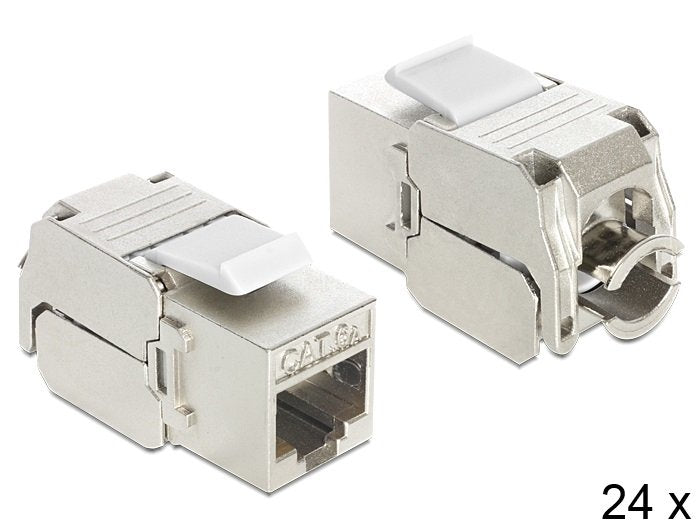 Delock 86405 Keystone Module Rj45 Jack > Lsa Cat.6a Stp 24 Pieces