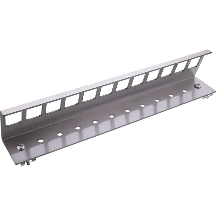 Inline® Keystone Mounting For Din Rail, 12-Port, Metal