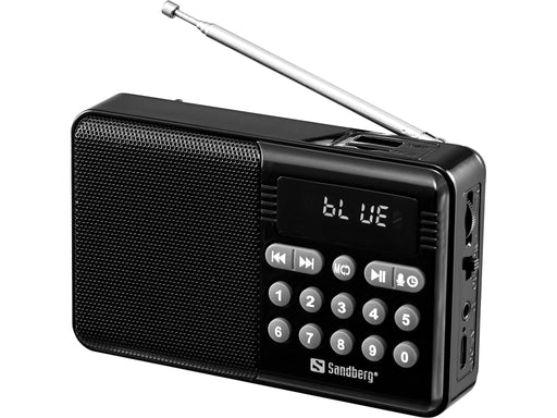EAN 5705730421181 - Sandberg 421-18 radio Portátil Analógica Negro imagen 1